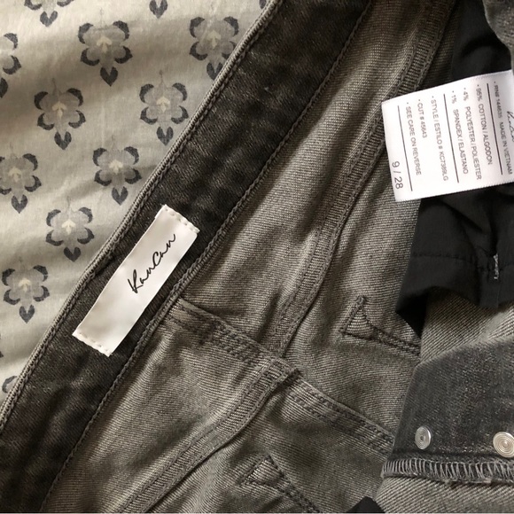 Kancan Grey Destructed Button Fly Straight Jeans Sz 9/28 - Picture 2 of 4